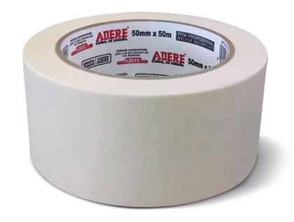 Imagem de Combo 6 Rolos Fita Crepe 48mm Larga Uso Geral 48x50m Adere