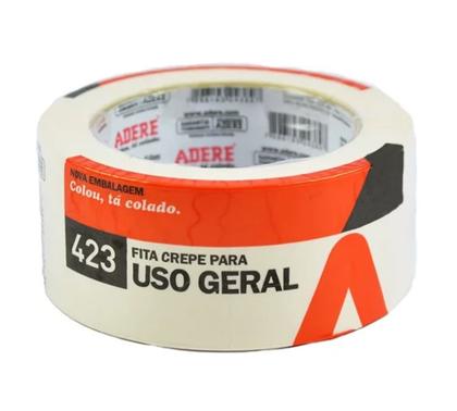Imagem de Combo 6 Rolos Fita Crepe 48mm Larga Uso Geral 48x50m Adere