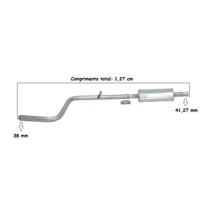 Imagem de Combo Abafador Silencioso Palio 1.4 8v 2005 A 2010 S04