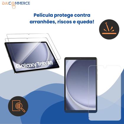 Imagem de Combo Acessórios para Samsung Tab A9 8.7: Capa Dupla, Película, Caneta Touch, Suporte - Completo e Seguro