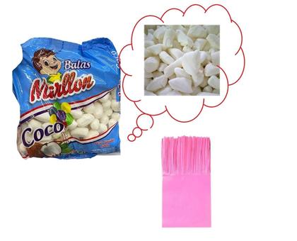 Imagem de Combo Bala De Coco + Papel De Seda Rosa 48Un Para Embalar
