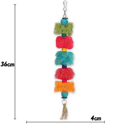 Combo Balanço e Pendulo Lufa Comestível Para Calopsita - Golden Pets Imagem de Combo Balanço e Pendulo Lufa Comestível Para Calopsita