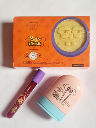 Imagem de Combo Bob Esponja gloss sabonete creme de mãos O Boticário