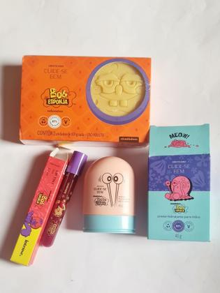 Imagem de Combo Bob Esponja gloss sabonete creme de mãos O Boticário