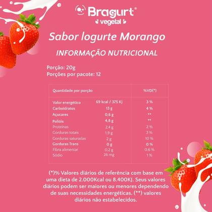 Imagem de COMBO Bragurt Vegetal  Iogurte Natural, Morango, Baunilha e Banana - 48 porções