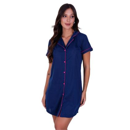 Imagem de Combo - c17 Camisola Blogueira com Botões + Sutiã Amamentação + Calcinha Pós Parto Thamires