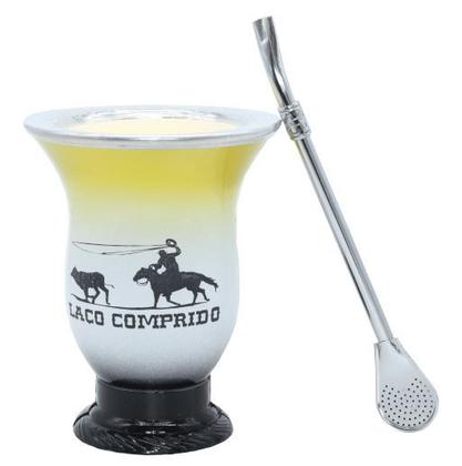 Imagem de Combo Chimarrao Mate Cuia Gravada Laser C/ Bomba Tradicional Cod 025