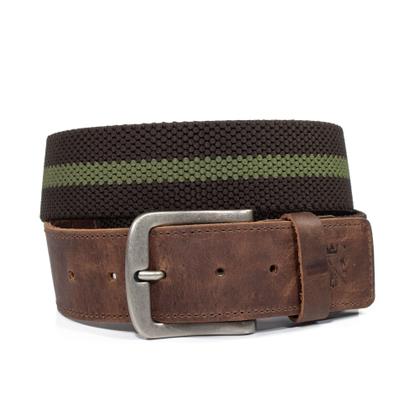 Imagem de Combo Cinto Masculino De Elástico Com Couro + Carteira Em Couro