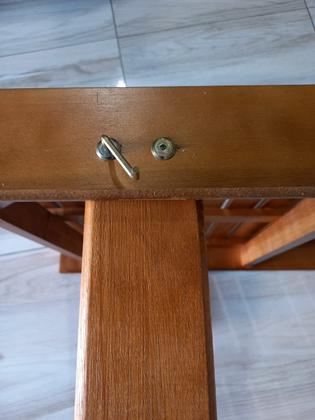 Imagem de Combo com 2 Espreguiçadeiras Ajustáveis de Madeira com Mesinha de Apoio