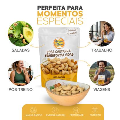 Imagem de Combo Com 3 Castanhas De Caju Torrada E Salgada 50g