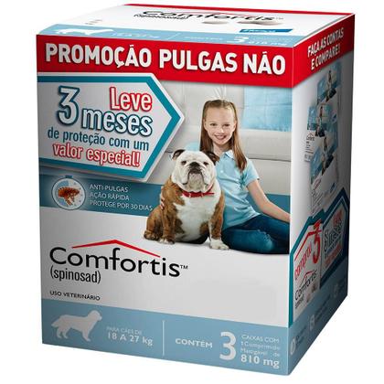 Imagem de Combo Comfortis 810 mg - Leve 3 Meses de Proteção