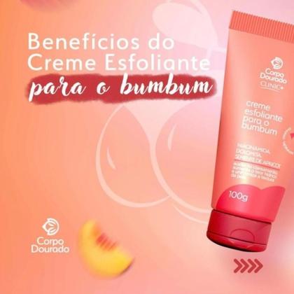 Imagem de Combo Corpo Dourado Esfoliante de Bumbum 100g + Máscara Hidratante de Bumbum 300g Kit Redutor de Celulite