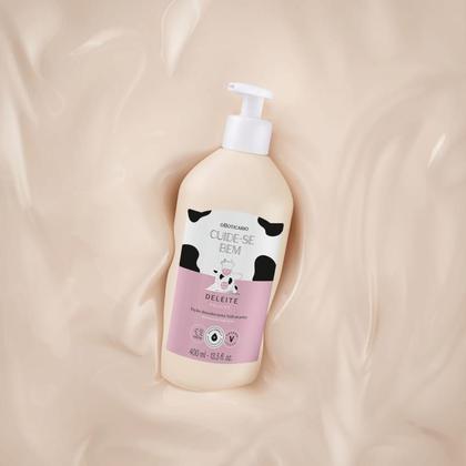 Imagem de Combo Cuide-se Bem Deleite Loção Corporal Hidratante 400ml + Refil 350ml Oboticário Presente Creme