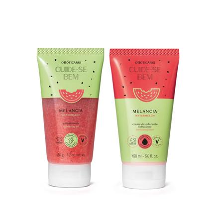 Imagem de Combo Cuide-se Bem Melancia: Gel Esfoliante Corporal 150g + Creme Hidratante Corporal 150ml