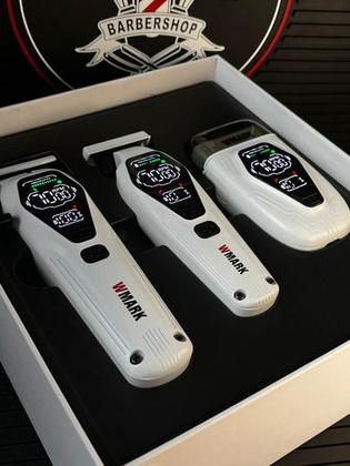 Imagem de Combo De Maquina De Cabelo Profissional Wmark Ng 7602 Kit