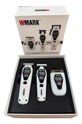 Imagem de Combo De Maquina De Cabelo Profissional Wmark Ng 7602 Kit