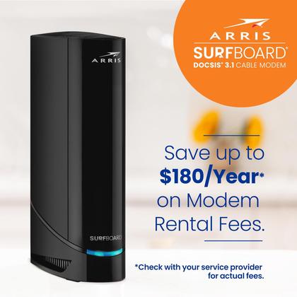 Imagem de Combo de roteador de modem a cabo ARRIS G20 DOCSIS 3.1 WiFi 6 AX3000
