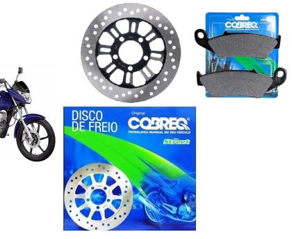 Imagem de Combo Disco + Pastilha + Lona Freio Original Cobreq Cg Titan 150 160 Mix Flex 2009 Até 2017 - 0008-DIS N949 0302-CP