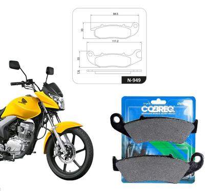 Imagem de Combo Disco + Pastilha + Lona Freio Original Cobreq Cg Titan 150 160 Mix Flex 2009 Até 2017 - 0008-DIS N949 0302-CP