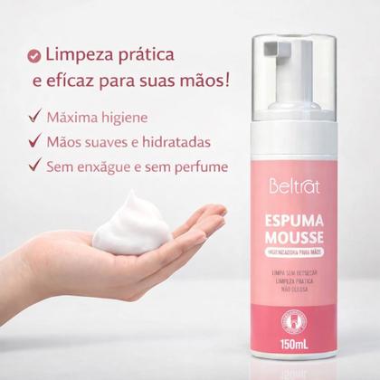 Imagem de Combo Espuma Mousse Higienizadora Para Mãos + Refil Beltrat