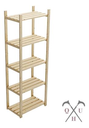 Imagem de Combo Estante 5 Tábuas Moderno Organizar Promo Cadernos 140cm e  Organizadores vertical madeira pinus Dobraveis Dupla