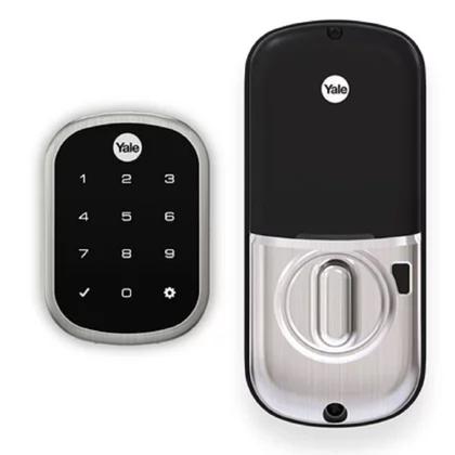 Imagem de Combo Fechadura Digital Yale Connect YRD256 RL abre com aplicativo e Senha - Trinco Rolete -Kit