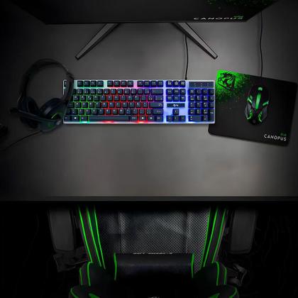 Imagem de Combo Gamer 4X1 Canopus Teclado Abnt2, Mouse, Headset, Rgb