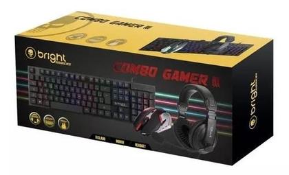 Imagem de Combo Gamer Teclado + Mouse + Headset Bright 0543
