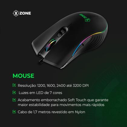Imagem de Combo Gamer Teclado + Mouse Xzone GTC-02