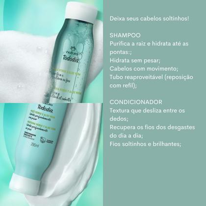 Imagem de Combo Hidratante Completo Maçã Verde e Aloe Vera Tododia Cabelos Natura