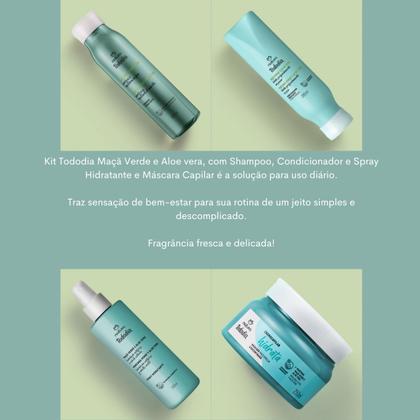Imagem de Combo Hidratante Completo Maçã Verde e Aloe Vera Tododia Cabelos Natura
