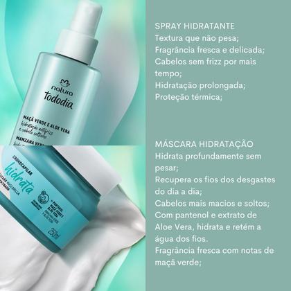 Imagem de Combo Hidratante Completo Maçã Verde e Aloe Vera Tododia Cabelos Natura