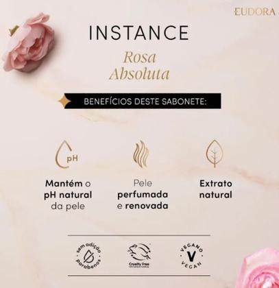 Imagem de Combo Instance Rosa Absoluta Spray Perfumado 200ml + Sabonete em Barra 80g (4 unidades) Eudora