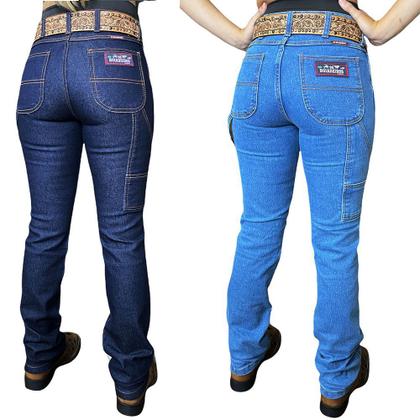 Imagem de Combo Kit 02 Calças Jeans Feminina Carpinteira Os Boiadeiros Kit01CarpFBoi_29349