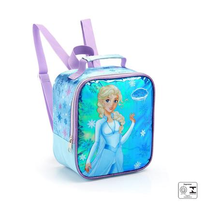 Imagem de Combo Kit 3 Peças Mochila Rodinhas Frozen Lancheira Térmica