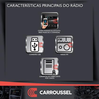 Imagem de Combo Kit Auto Radio Som Aparelho Automotivo Usb Bluetooth Positron + 4 Falantes Portas - 6" + 5"