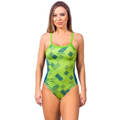 Imagem de Combo mãe e filha par maiôs fluor dots proteção uv 50+ kauna