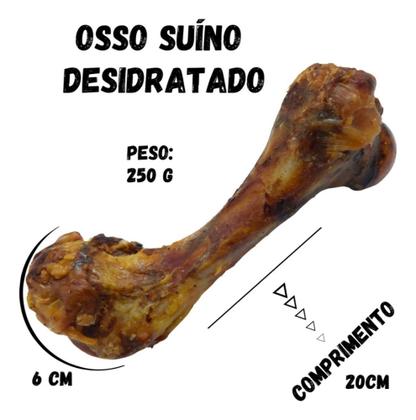 Imagem de Combo Modedor Petisco Natural Orelha Bovina Desidratadas E 1 Osso Fêmur Suino