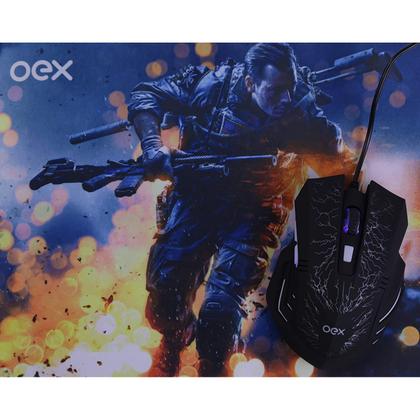 Imagem de Combo Mouse e Mouse Pad Gamer Com LED RGB Rainbow AntiSkid