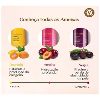 Imagem de Combo Nativa Spa Ameixa Negra Creme Hidratante 400ml + Body Splash 200ml O Boticário