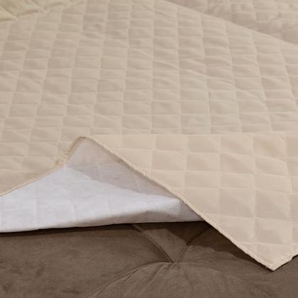 Imagem de Combo Para Sofá Retrátil de 2 Lugares Com Almofadas Cheias e Manta Com Bolsos na Lateral 2,40 Metros