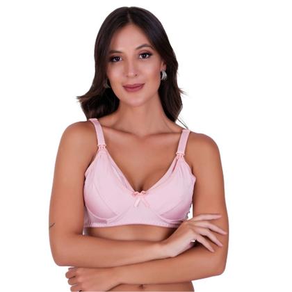 Imagem de Combo PijamaBotões Calça Vanessa+Sutiã Amamentação+Calcinha Pós Parto Thamires- c17 COMBO VANESSA