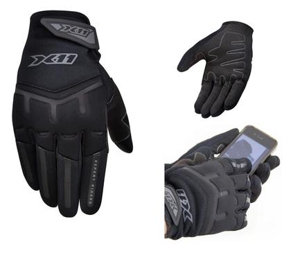 Imagem de Combo Polaina Bota Galocha Protetor Calçado Chuva Moto Motoboy + Touca Capuz Ninja Balaclava + Luva Preta X11 Fit