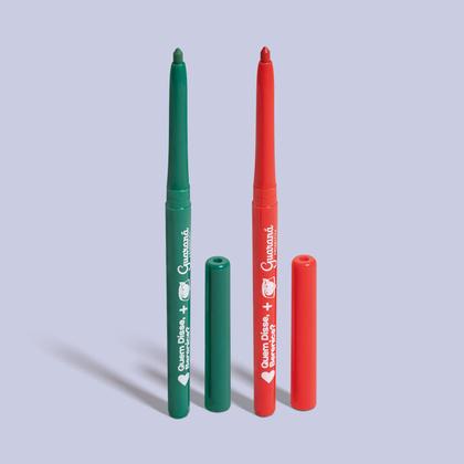 Imagem de Combo QDB Guaraná Antarctica Lapiseira Delineador Olhos e Boca: Vermelha 300mg + Verde 300mg