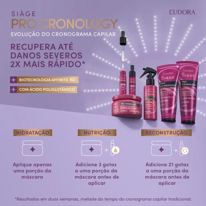 Imagem de Combo Siàge Pro Cronology: Shampoo 250ml + Condicionador 200ml + Leave In Memorizador 100ml