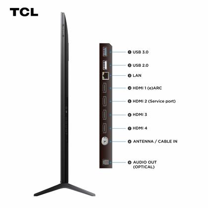 Imagem de Combo Smart TV TCL 55 QD-Mini LED 4K C6K WiFi 144Hz 55C6K e Soundbar TCL Subwoofer 2.1 S55H