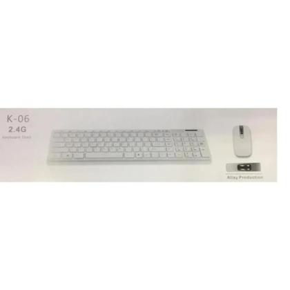 Imagem de Combo Teclado E Mouse Sem Fio K-06 2.4G Wireless Ultra Thin