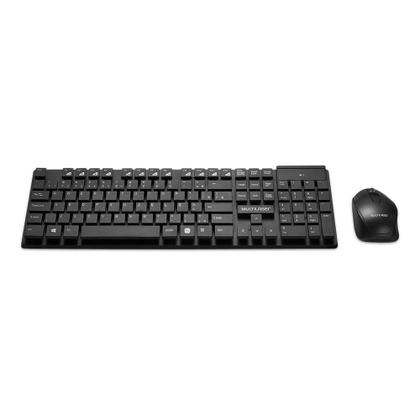 Imagem de Combo Teclado e Mouse Sem Fio Multi, 1200DPI, com Teclas Flutuantes, USB, Preto TC251