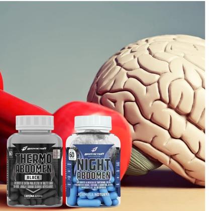 Imagem de Combo Thermo Abdomen Black + Night Abdomen  Bodyaction