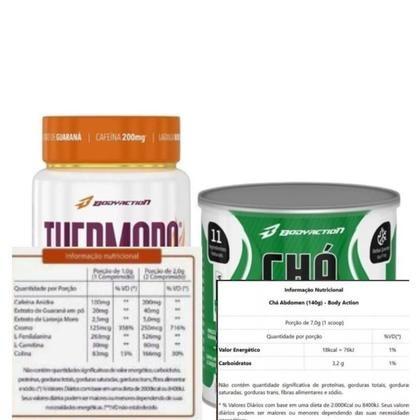 Imagem de Combo Thermogenico  Thermoro + Cha Abdomen 140g
